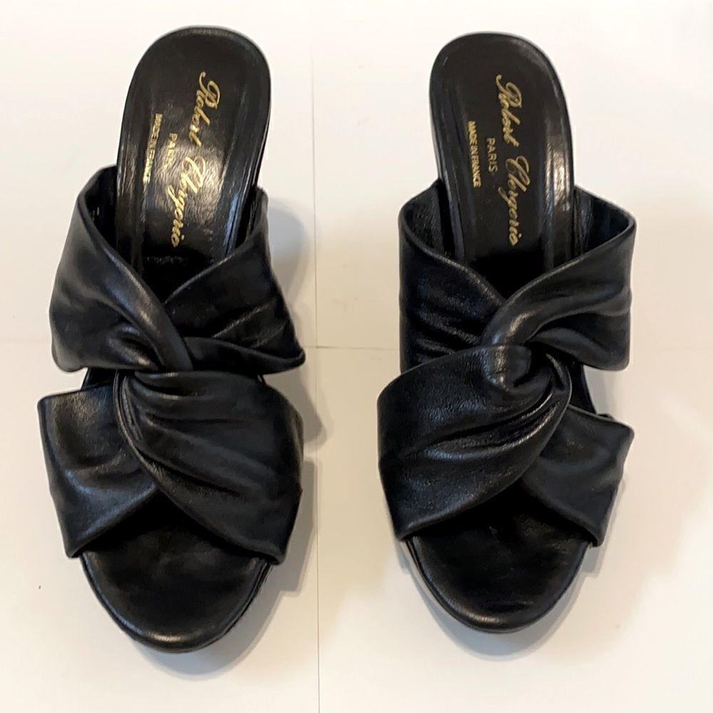Robert Clergerie Dahra Wedge Sandal Black